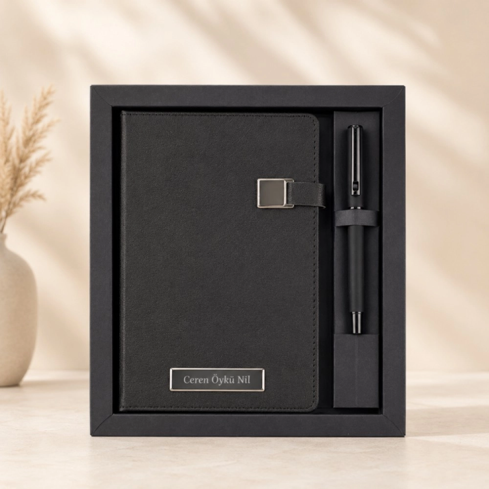 Kişiye Özel Kutulu Defter Kalem Seti - 733S