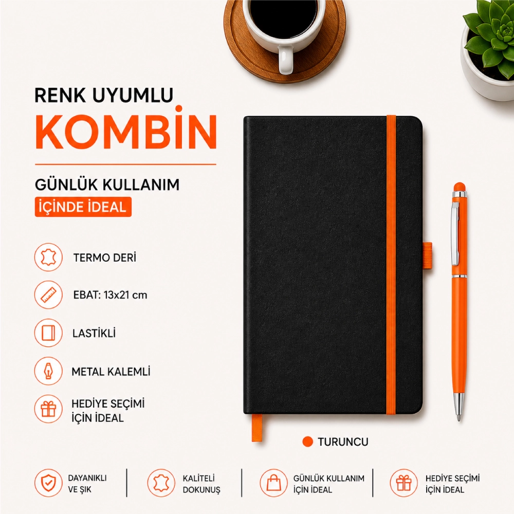 Kişiye Özel Defter Kalem Seti - 113T