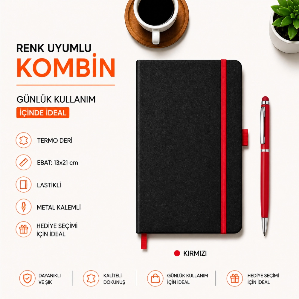 Kişiye Özel Defter Kalem Seti - 113K