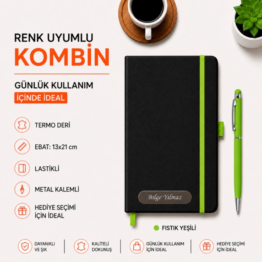 Kişiye Özel Defter Kalem Seti - 113Y